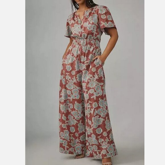 Anthropologie 2X NWT The Somerset Wide Leg Jumpsuit Plus Size New 2X - Picture 3 of 5